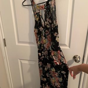 Black floral dress